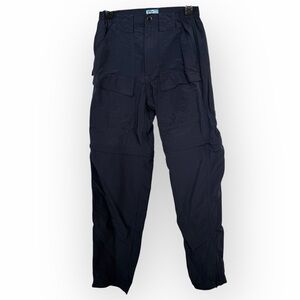 World Wide Sportsman Men’s M 30x29 Zip-Off Cargo Hiking Pants Blue Nylon Outdoor